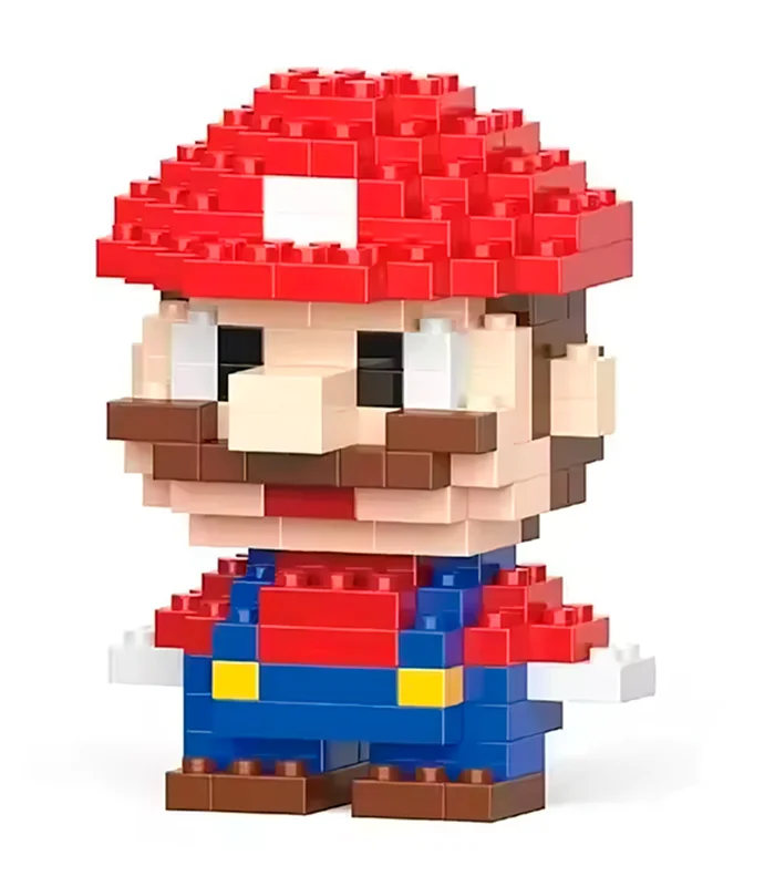 Mario en Mini Bloques de Construcción – Super Mario Mario en Mini Bloques de Construcción – Super Mario