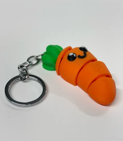 Llavero de Zanahoria Kawaii 3D