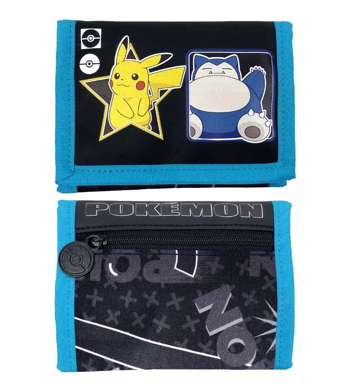 Cartera Billetera Pikachu y Snorlax - Pokemon Cartera Billetera Pikachu y Snorlax - Pokemon