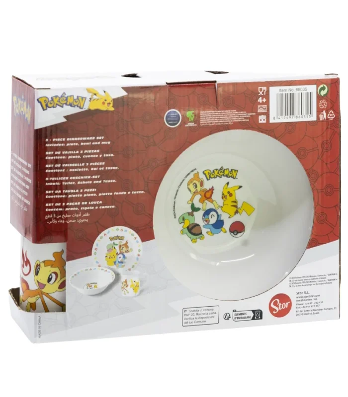 Set Merienda Infantil de Cerámica Happy Fun – Pokémon