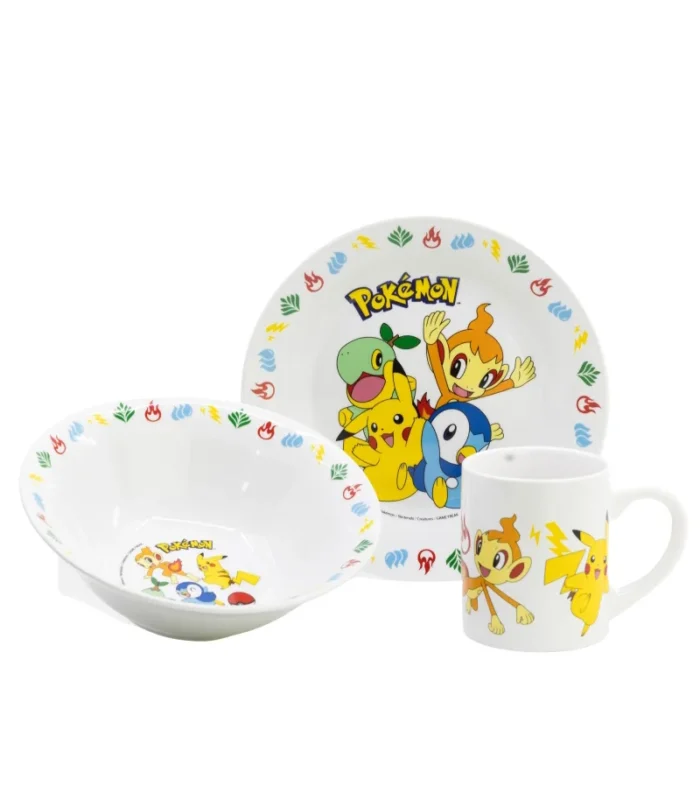 Set Merienda Infantil de Cerámica Happy Fun – Pokémon Set Merienda Infantil de Cerámica Happy Fun – Pokémon