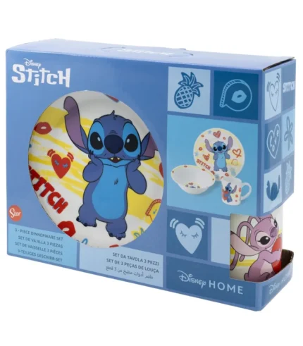 Set Merienda Infantil de Cerámica Stitch Happy Fun – Disney