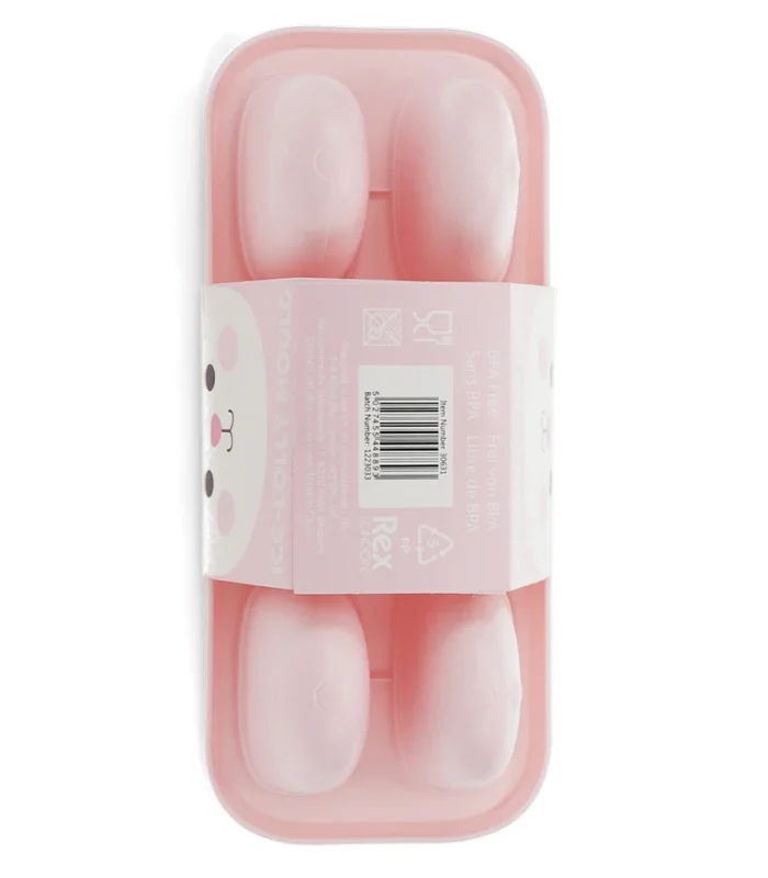 Molde Para Polos Helados con Orejitas de Conejo Rosa