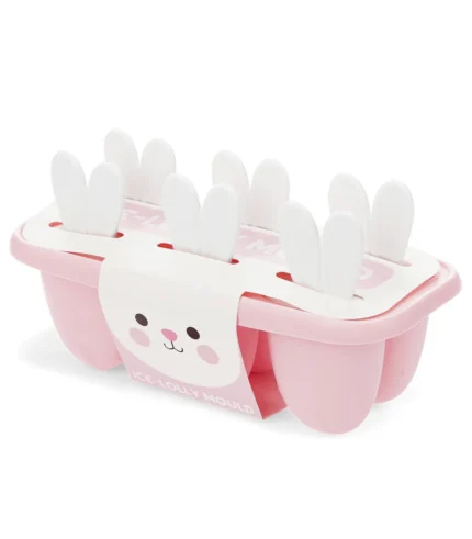 Molde Para Polos Helados con Orejitas de Conejo Rosa