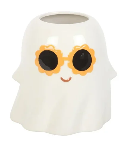 Jarrón de Cerámica Fantasma Groovy